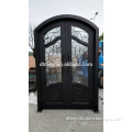 durable wrought iron exterior entry doors with tempered glass